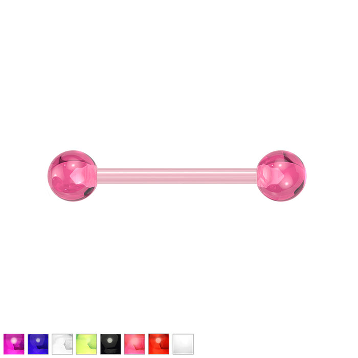 UV Acrylic Bioflex Tongue Barbell