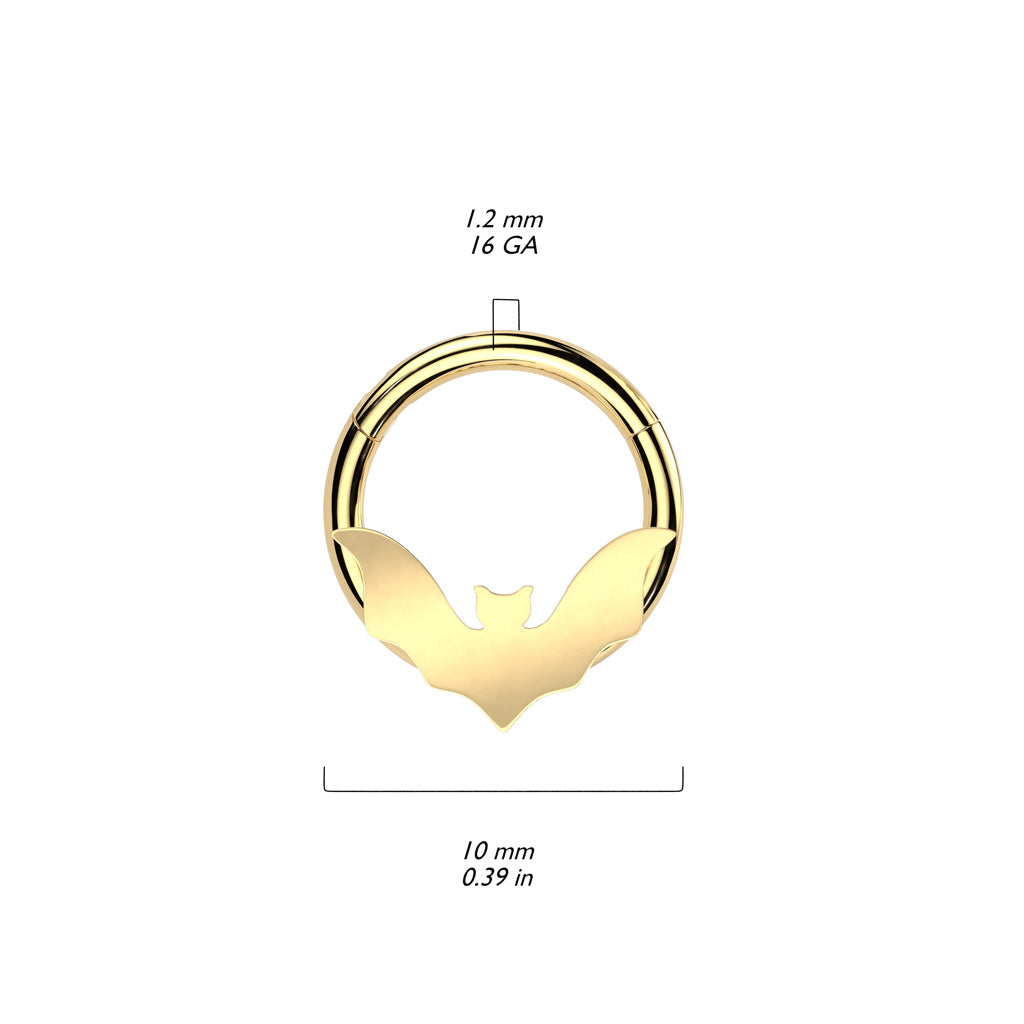 High Quality Precision 316L Surgical Steel Hinged Bat Segment Ring size chart