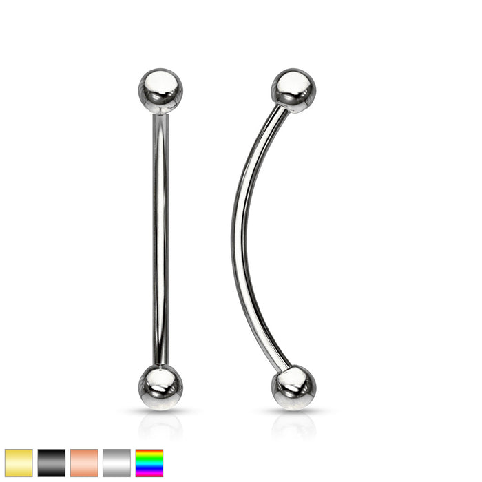 Acrylic Glow In The Dark Balls 16 Ga Eyebrow Ring