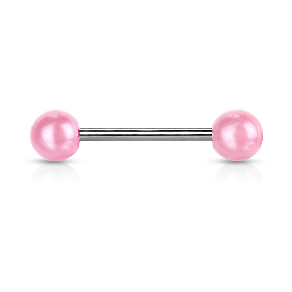 Pearlish Coat Acrylic Balls - Lt.Pink
