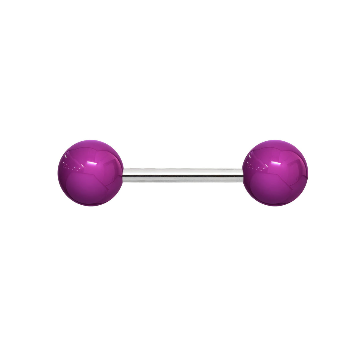 Solid Acrylic Tongue Barbell - Purple