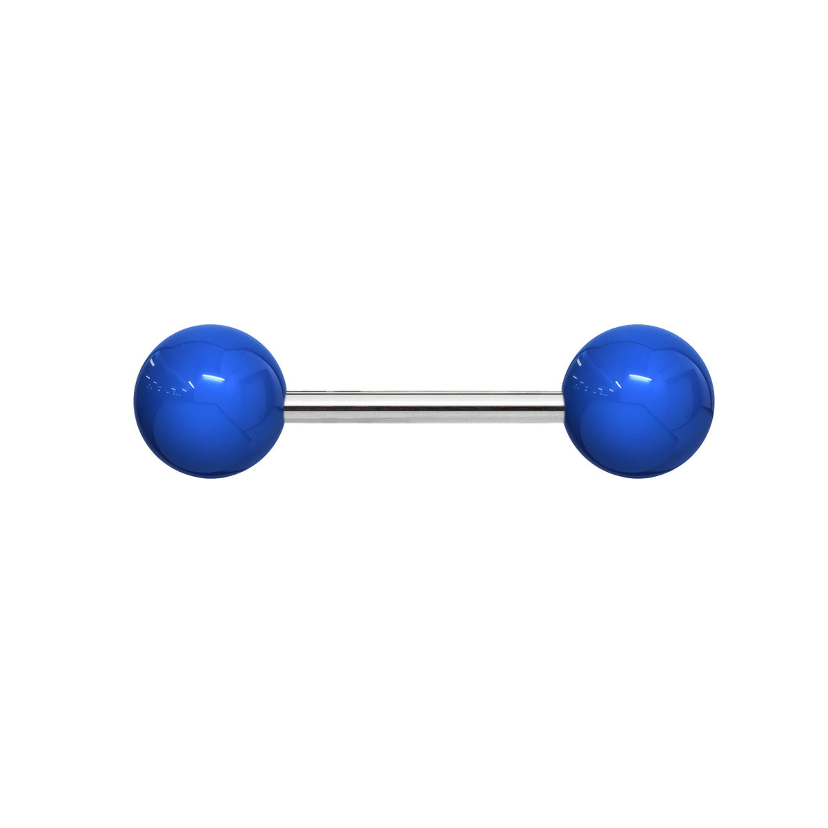 Solid Acrylic Tongue Barbell - Blue