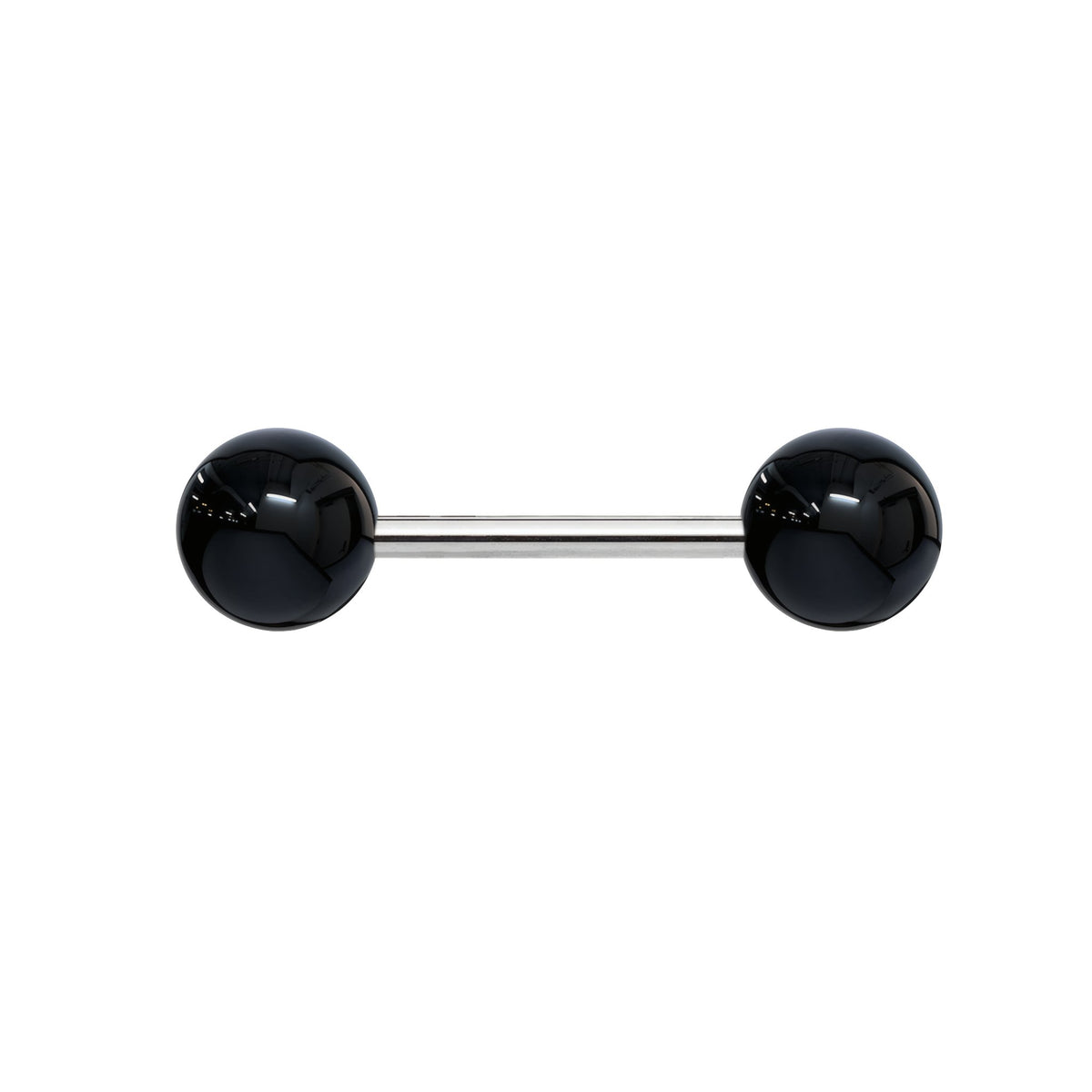 Solid Acrylic Tongue Barbell - Black