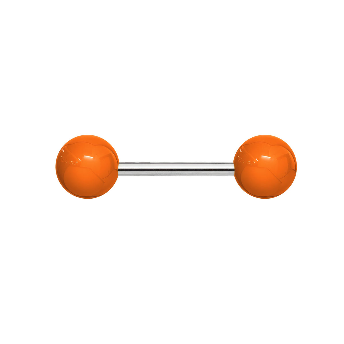 Solid Acrylic Tongue Barbell - Orange