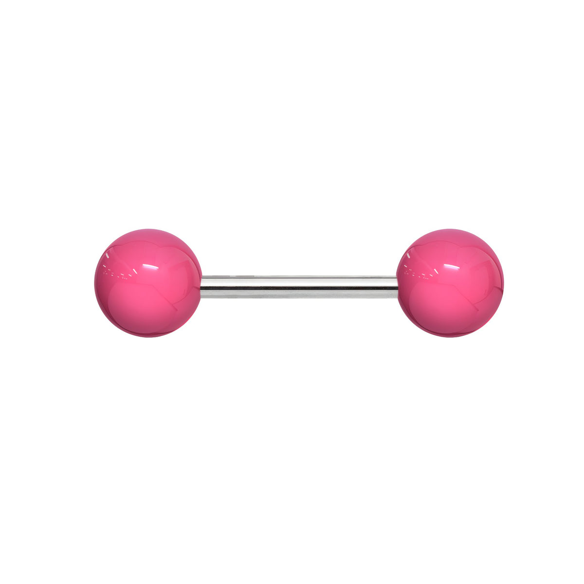 Solid Acrylic Tongue Barbell - Pink