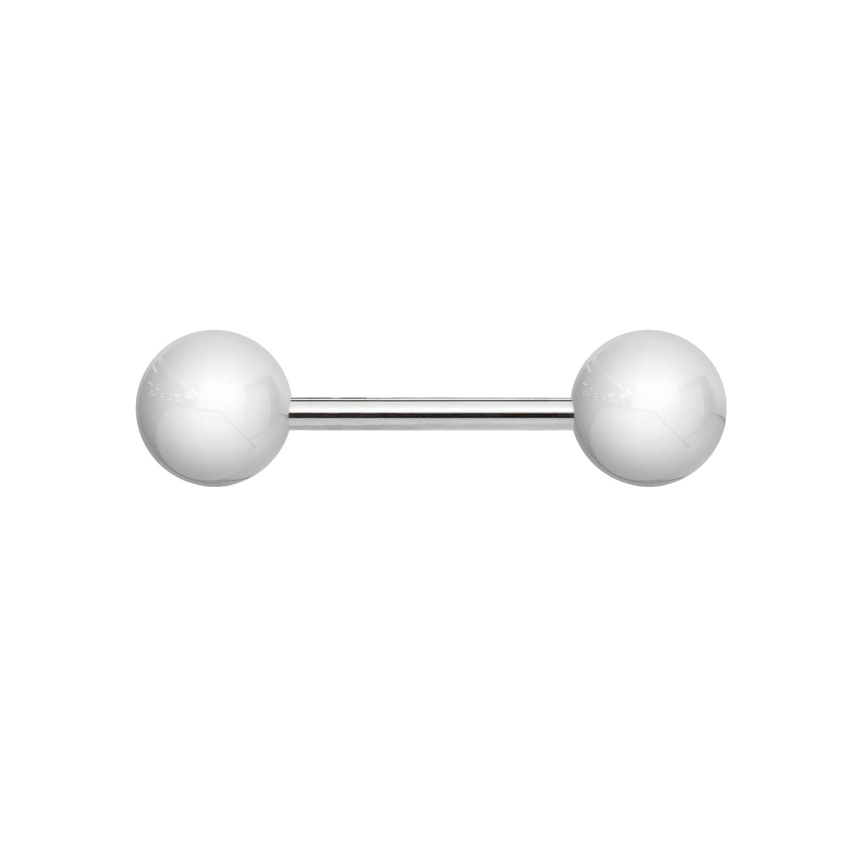 Solid Acrylic Tongue Barbell - White