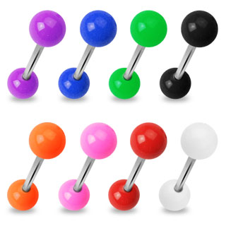 Solid Acrylic Tongue Barbell