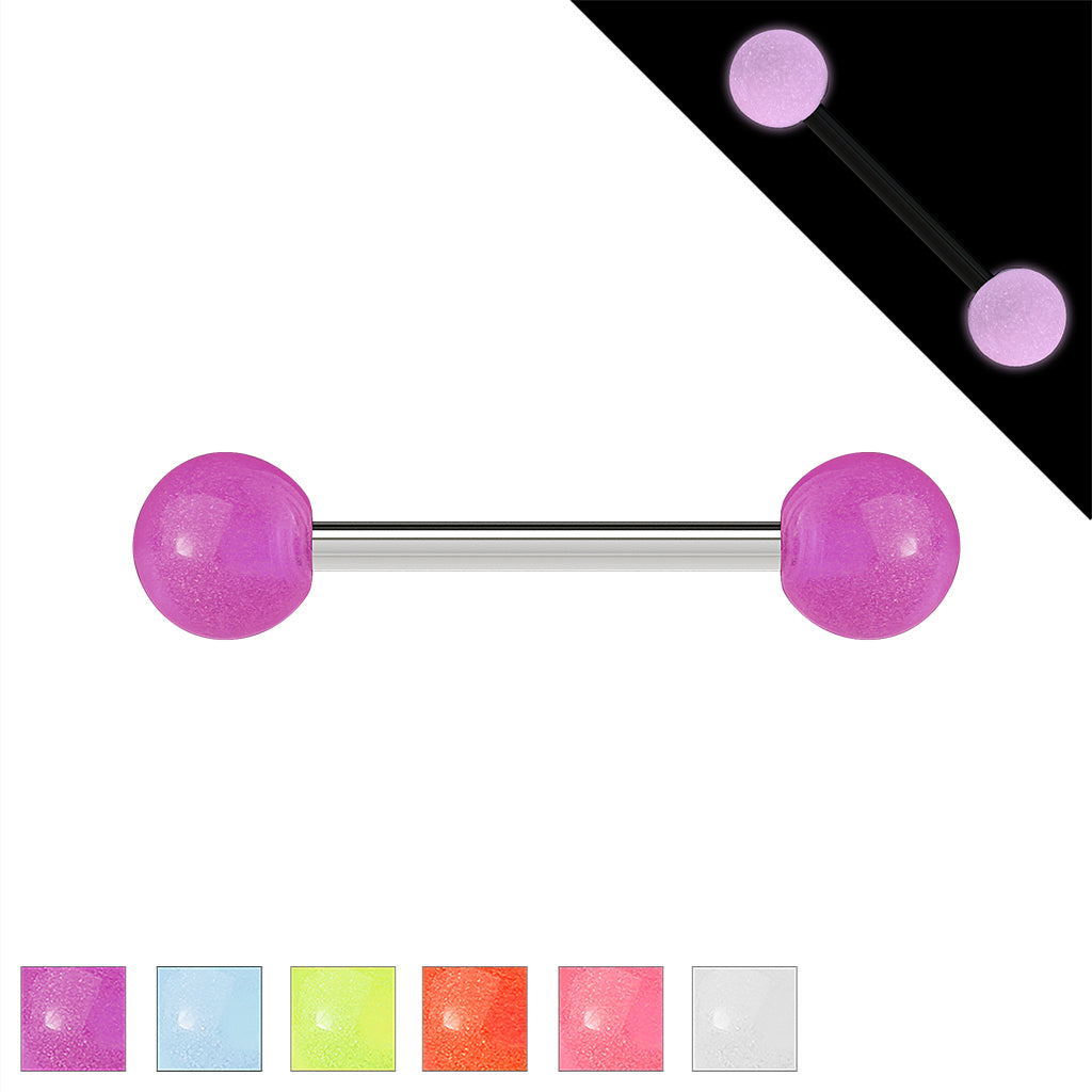 Colored Acrylic Tongue Barbell