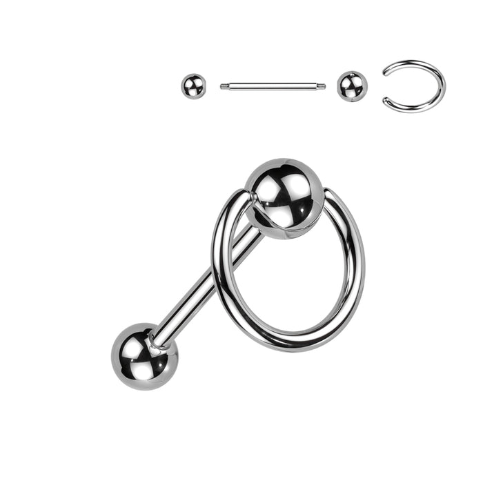 Slave Ring Tongue Barbell