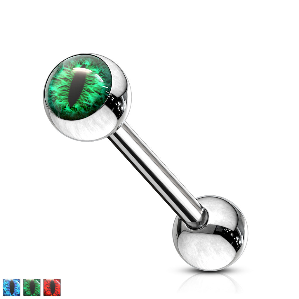 Snake Eye Tongue Barbell