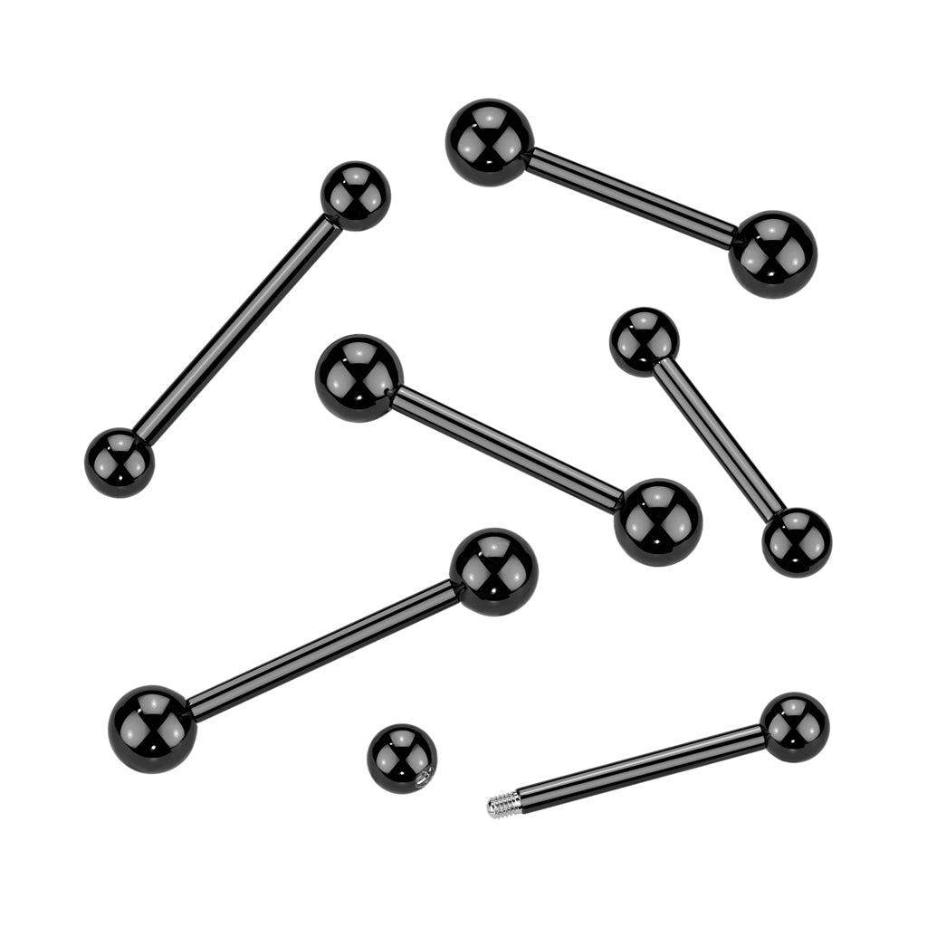 Black PVD Industrial Barbell