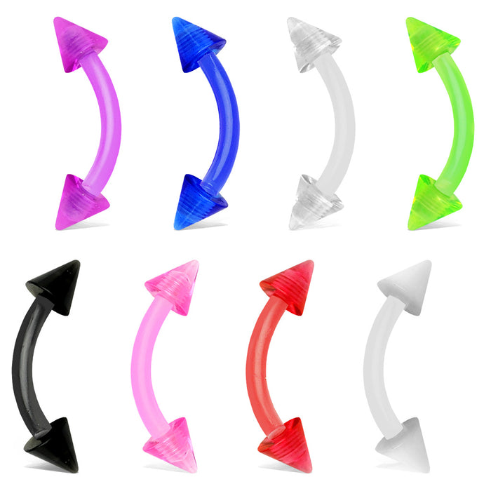 Acrylic Spikes Flexible Eyebrow Curve