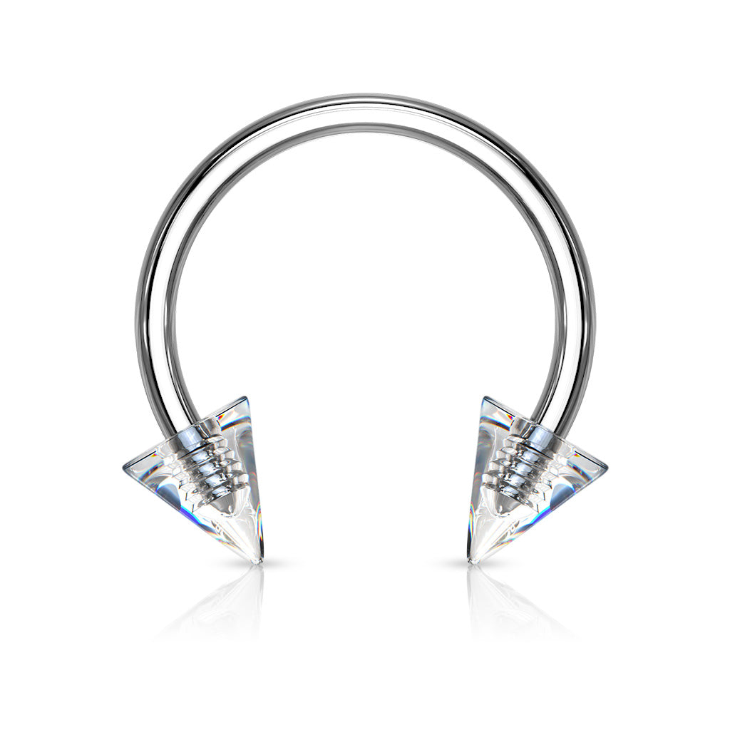 Cones Acrylic Horse Shoe - Clear