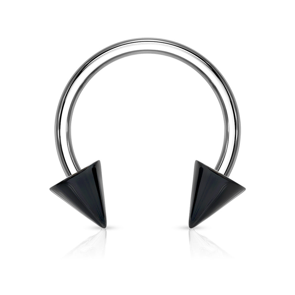 Cones Acrylic Horse Shoe - Black