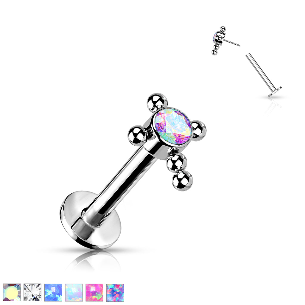 Implant Grade Titanium Threadless Prong Labret