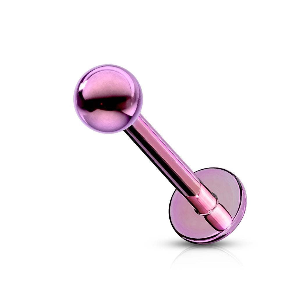 Titanium Ip Over 316L Surgical Stainless Steel Labrets & Monroes - Purple