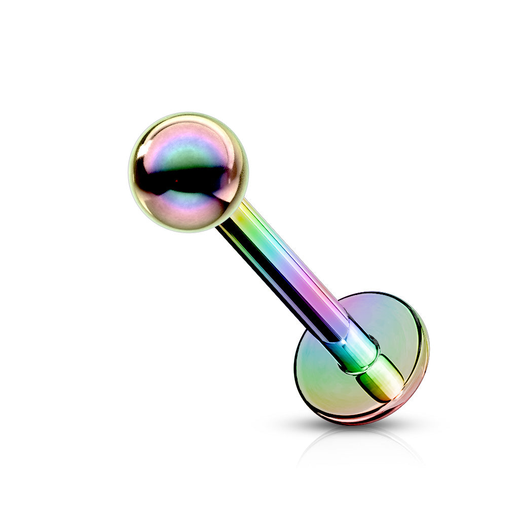 Titanium Ip Over 316L Surgical Stainless Steel Labrets & Monroes - Rainbow