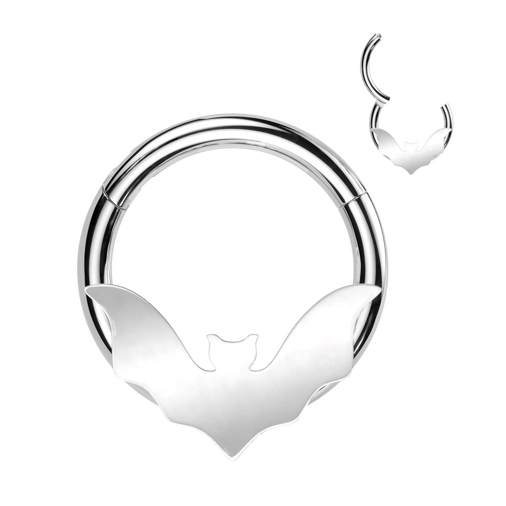 High Quality Precision 316L Surgical Steel Hinged Bat Segment Ring - Steel