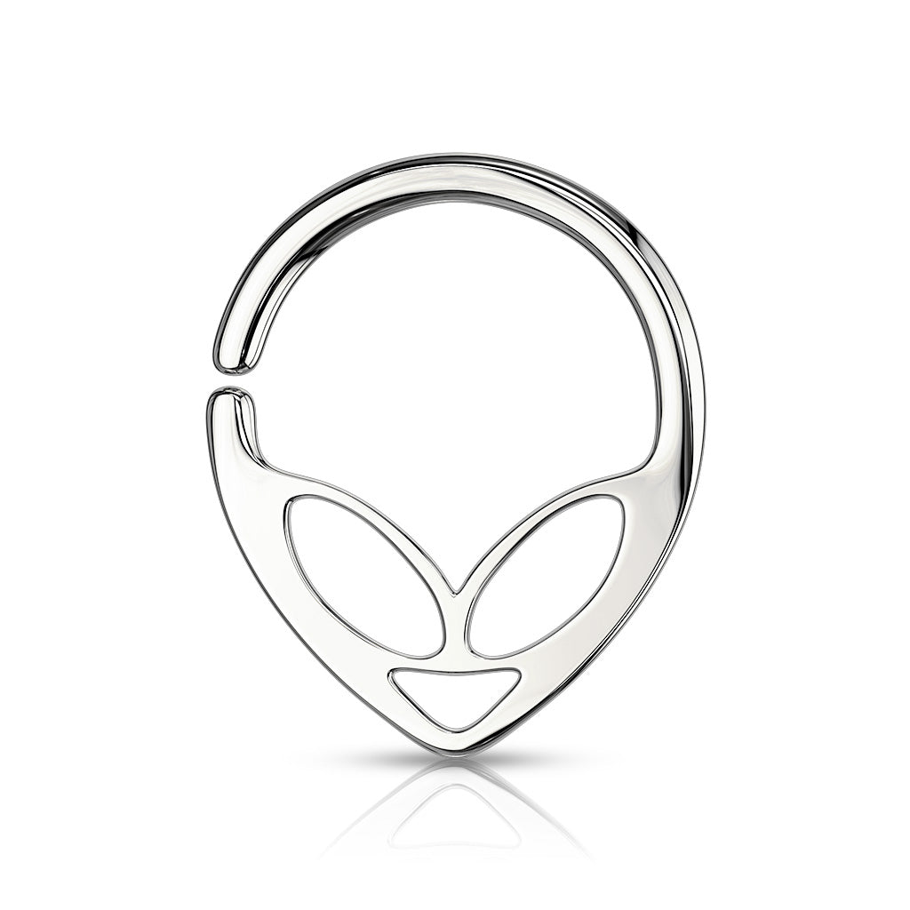All 316L Surgical Steel Alien Bendable Hoop Rings For Ear Cartilage, Daith, Nose Septum and More - Steel