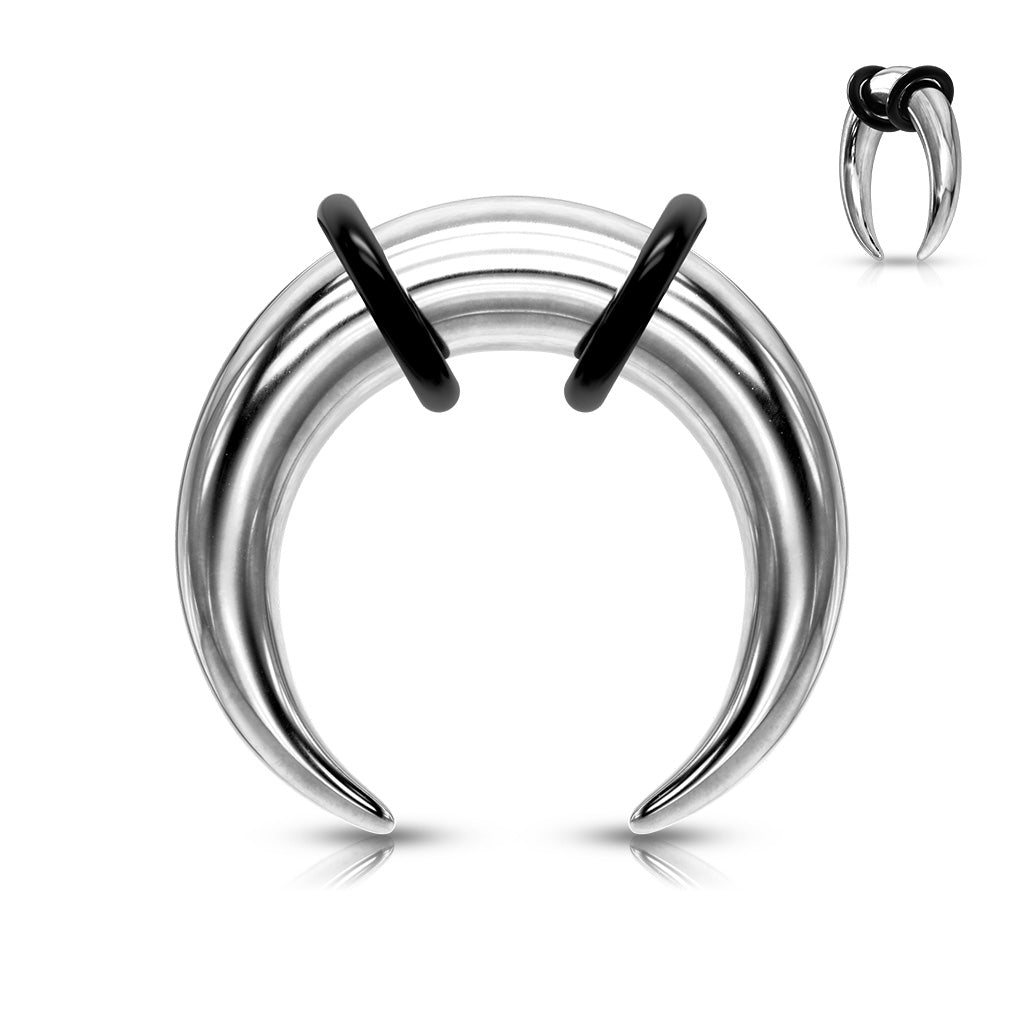 316L Surgical Stainless Steel Bull Tapers - Steel